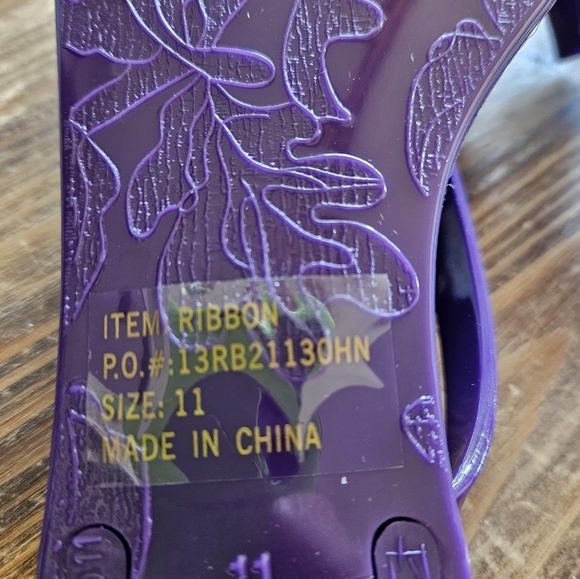 Kali Women's Purple Sandals with Bow - Picture 6 of 8